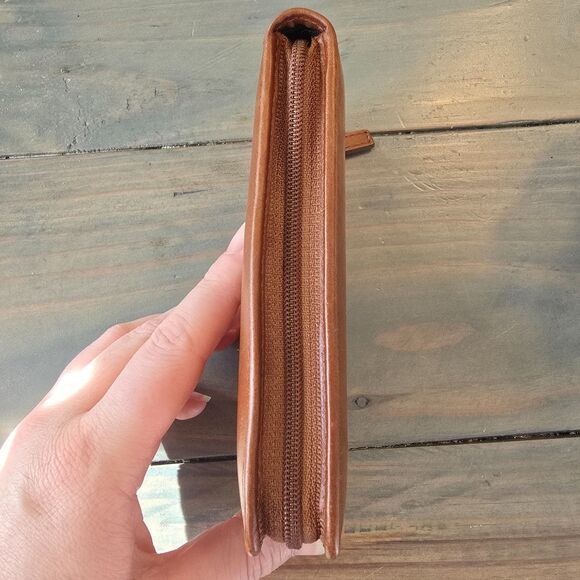 Authentic vintage Y2K COACH British tan leather Blackberry phone wallet - Picture 12 of 15